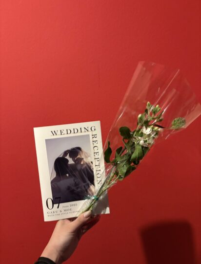 初めての結婚式参列で衣装を担当しました