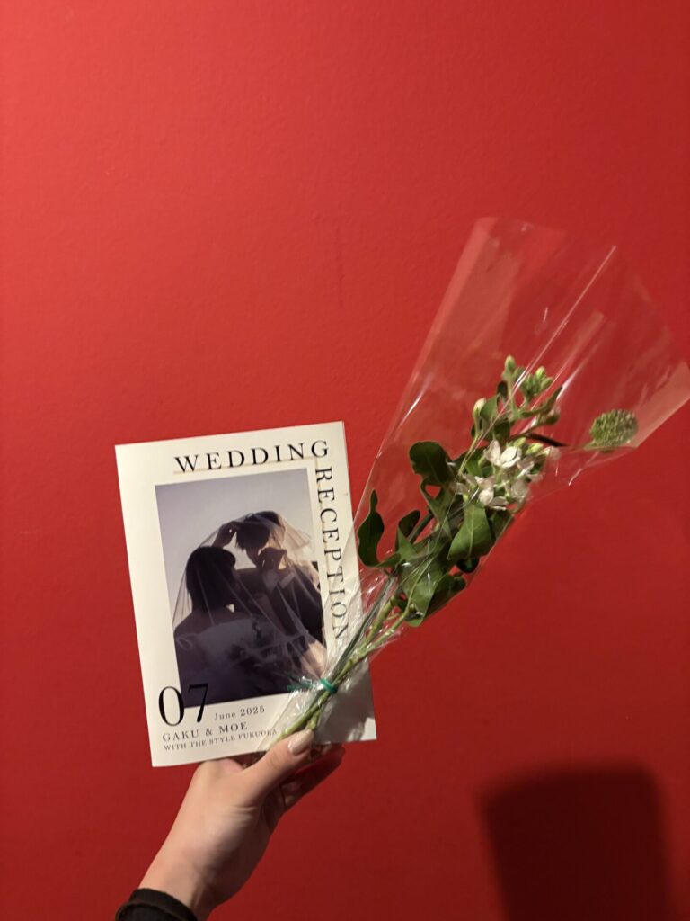 初めての結婚式参列で衣装を担当しました